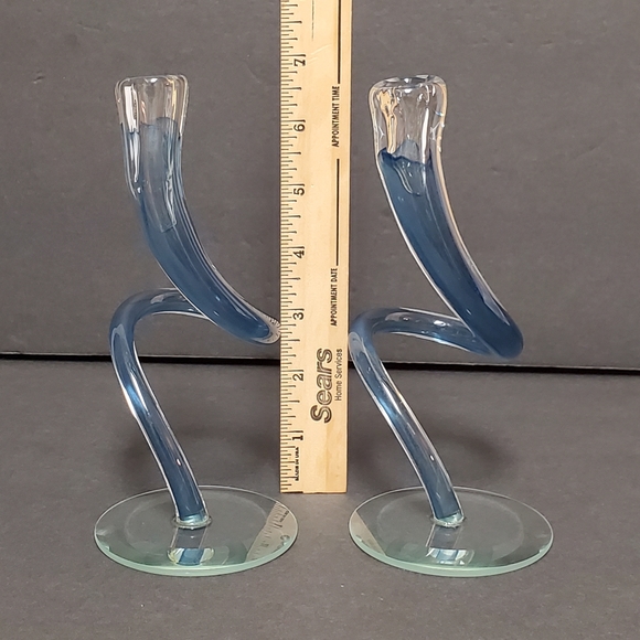 Hudson Glass Twist Candlestick - Picture 11 of 11